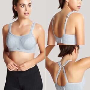 Light Gray Sports Bra – Comfortable Supportive Women's Active Bra